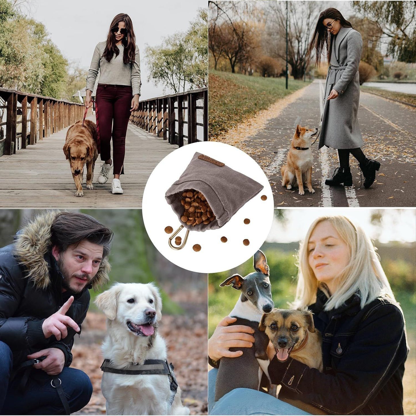 Outdoor Dog Food Bag, Pet Snack Bag, Go Out To Train The Dog Essential Items Fashion Design Easy To Use