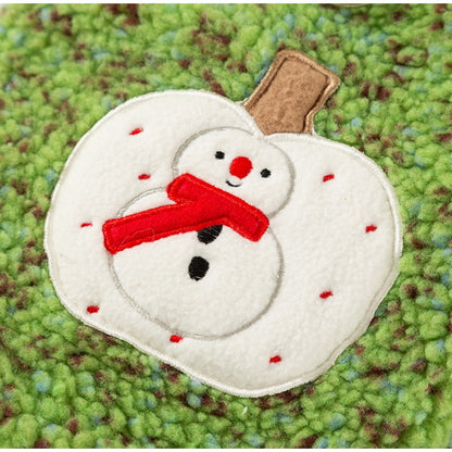 Snowman Embroidered Sherpa Pet Hoodie