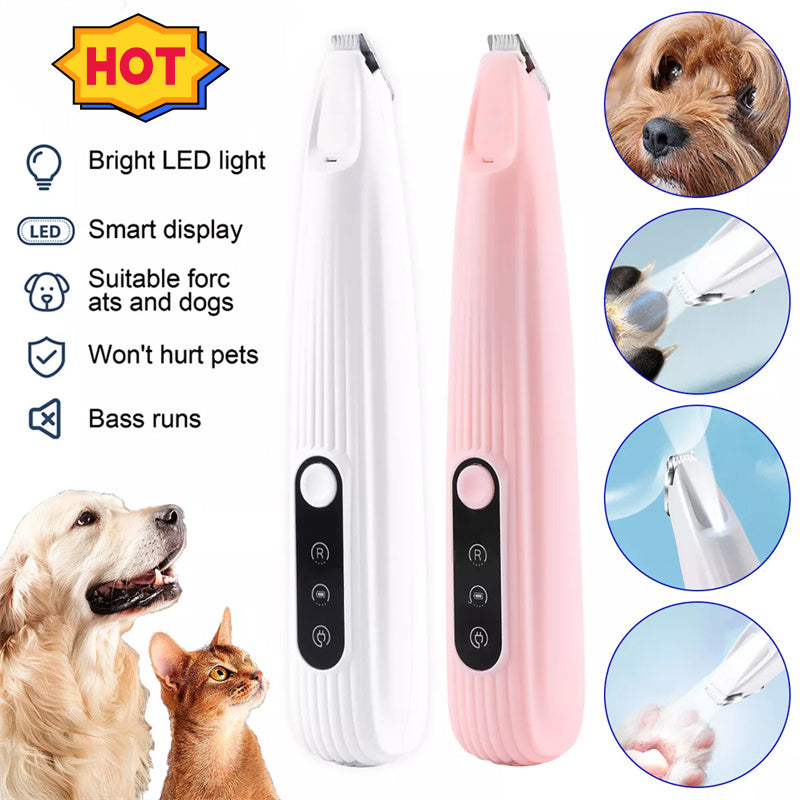 LED Pet Trimmer Precision Grooming Clipper