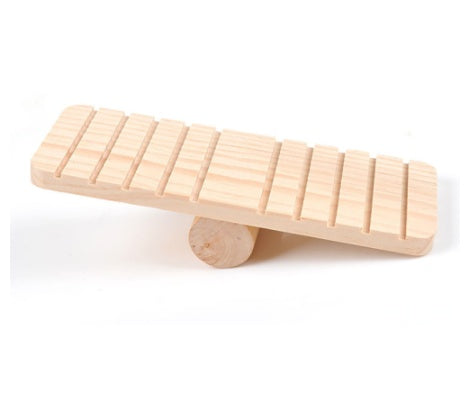 Hamster wooden seesaw