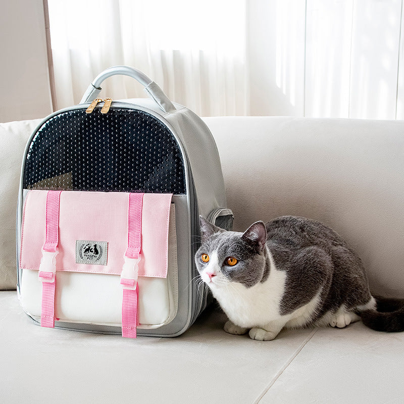 Portable And Foldable Large-capacity Cat And Dog Backpack