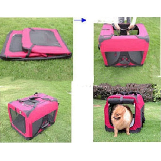 Outdoor Foldable Dog Cage Pack Pet Portable Backpack