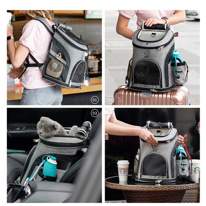 Breathable Travel Pet Backpack for Small to Large Pets