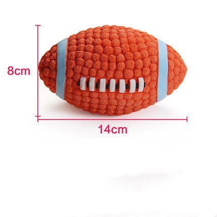 Rugby Tennis Dog Bite Sounding Ball Pet Toy