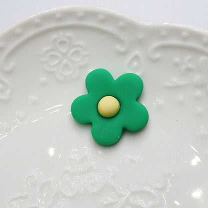 Fashion Personality Frosted Resin Five-petal Flower