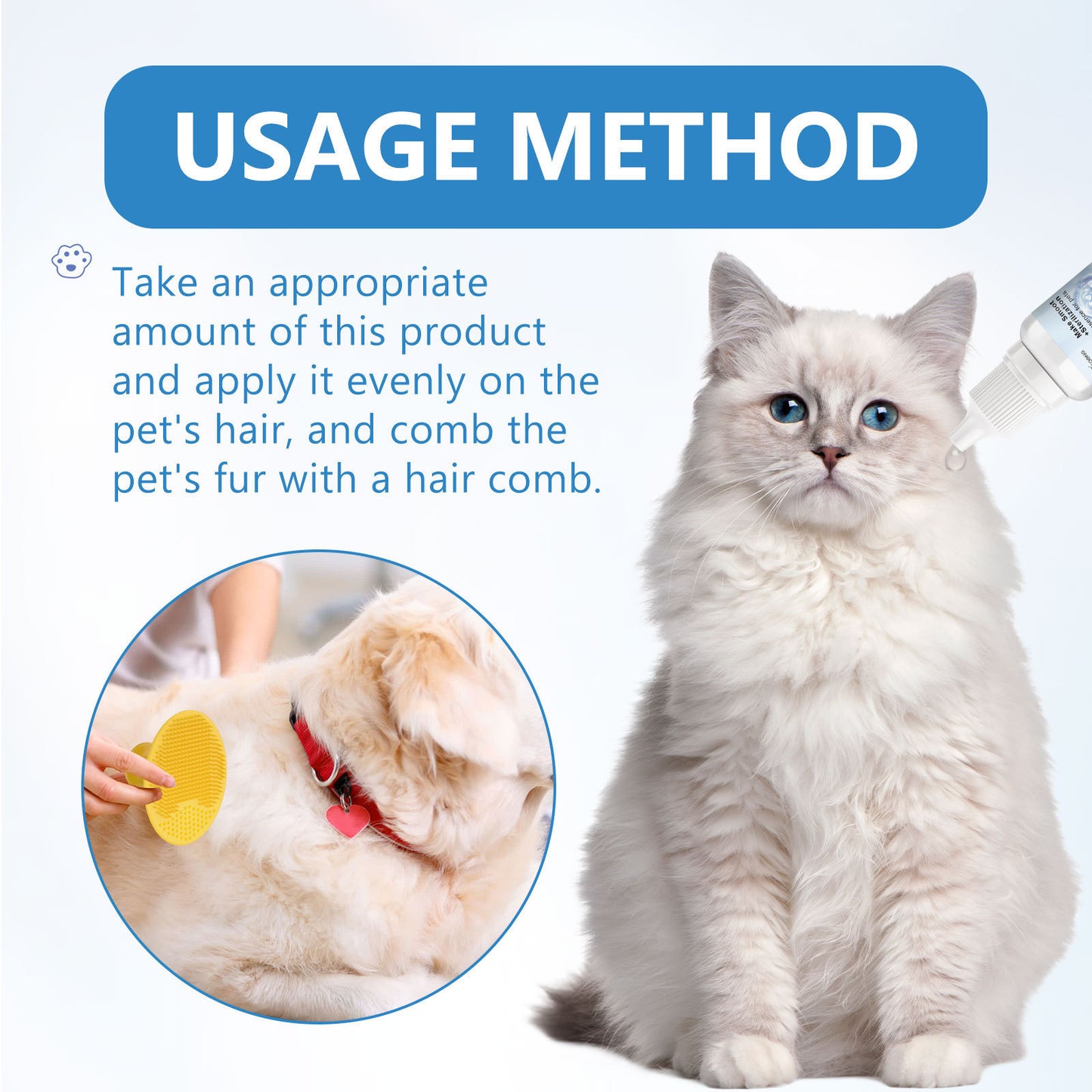 Pet Hair Cleaning Essence Wash Free Formula