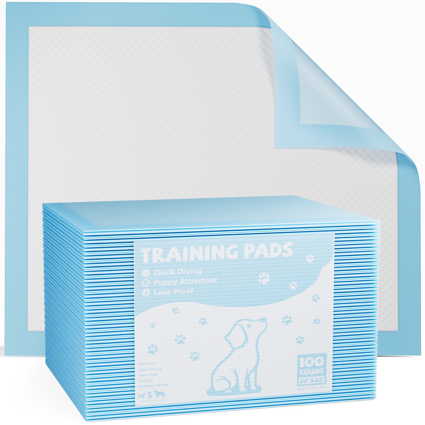 Puppy Pads, Leak-proof Quick-drying Disposable Dog Pads, Absorbent Dog Pee Pads