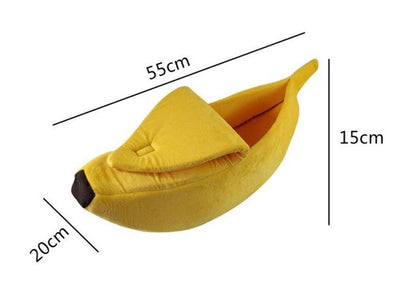 Pet House Dog Bed Banana Shape Dog House Cute Pet Kennel Nest Warm Dog Sofas Sleeping Bed