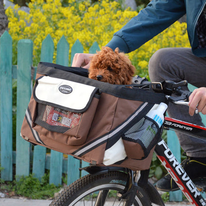 Portable Dog Bicycle Carrier Seat for Small Dogs