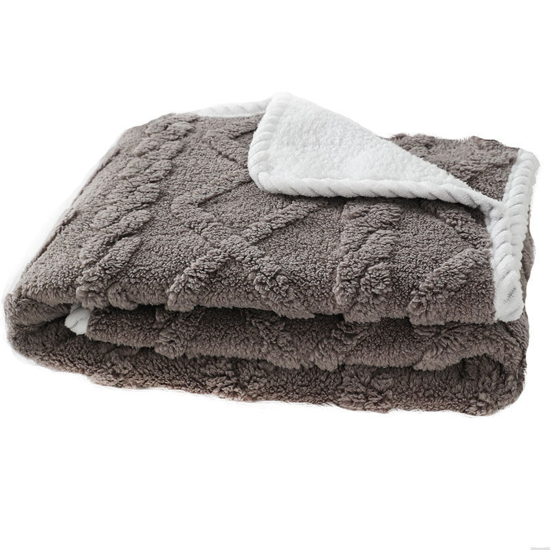 Waterproof Plush Pet Blanket Soft Warm Winter Quilt