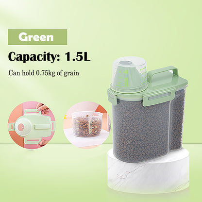 Cat Food Storage Barrels For Snack Are Sealed And Moisture-proof