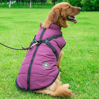 Winter Waterproof Dog Coat with Hood for Small Breeds