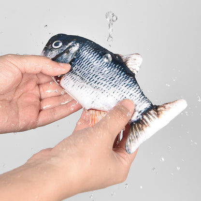 Electric Cat Jumping Toy With Fish Tank