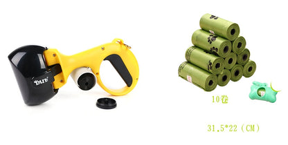 Portable Dog Poop Scooper with Waste Bag Dispenser for Quick Cleanup