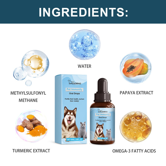 Pet Immunity Oral Drops For Cats And Dogs, Special Nutrition Immune Health Care Drops