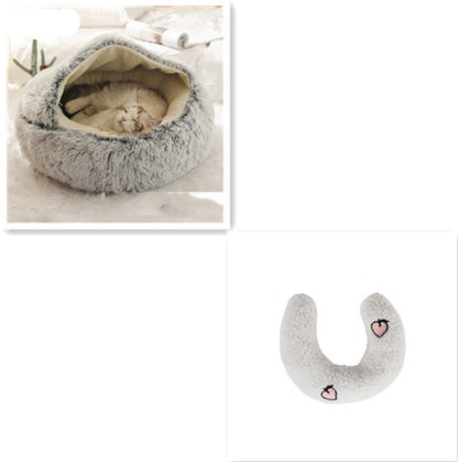 Cozy Cocoon Dog & Cat Pet Bed – Comfortable and Calming