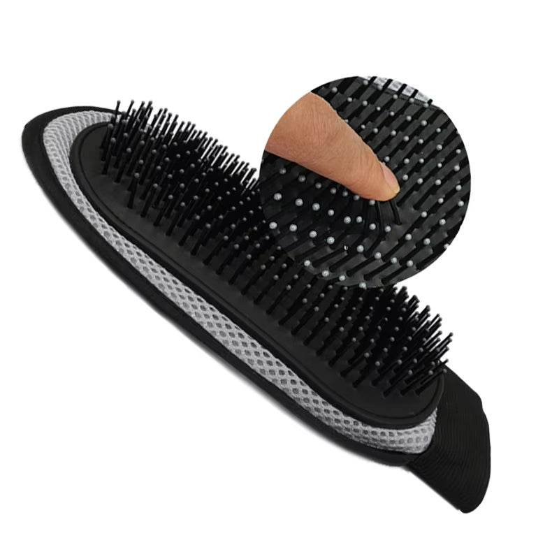 Cat & Dog Hair Removal Glove – Silicone Grooming & Bath Brush