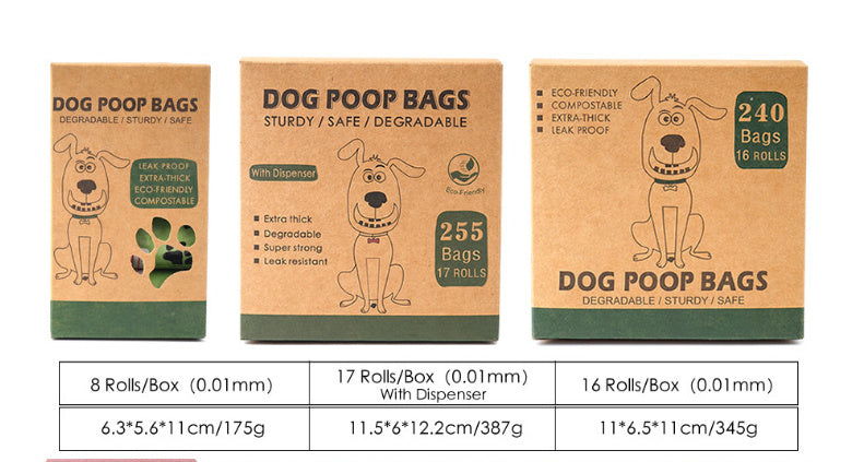 Biodegradable PET Garbage Bag Stool Bag Thickened