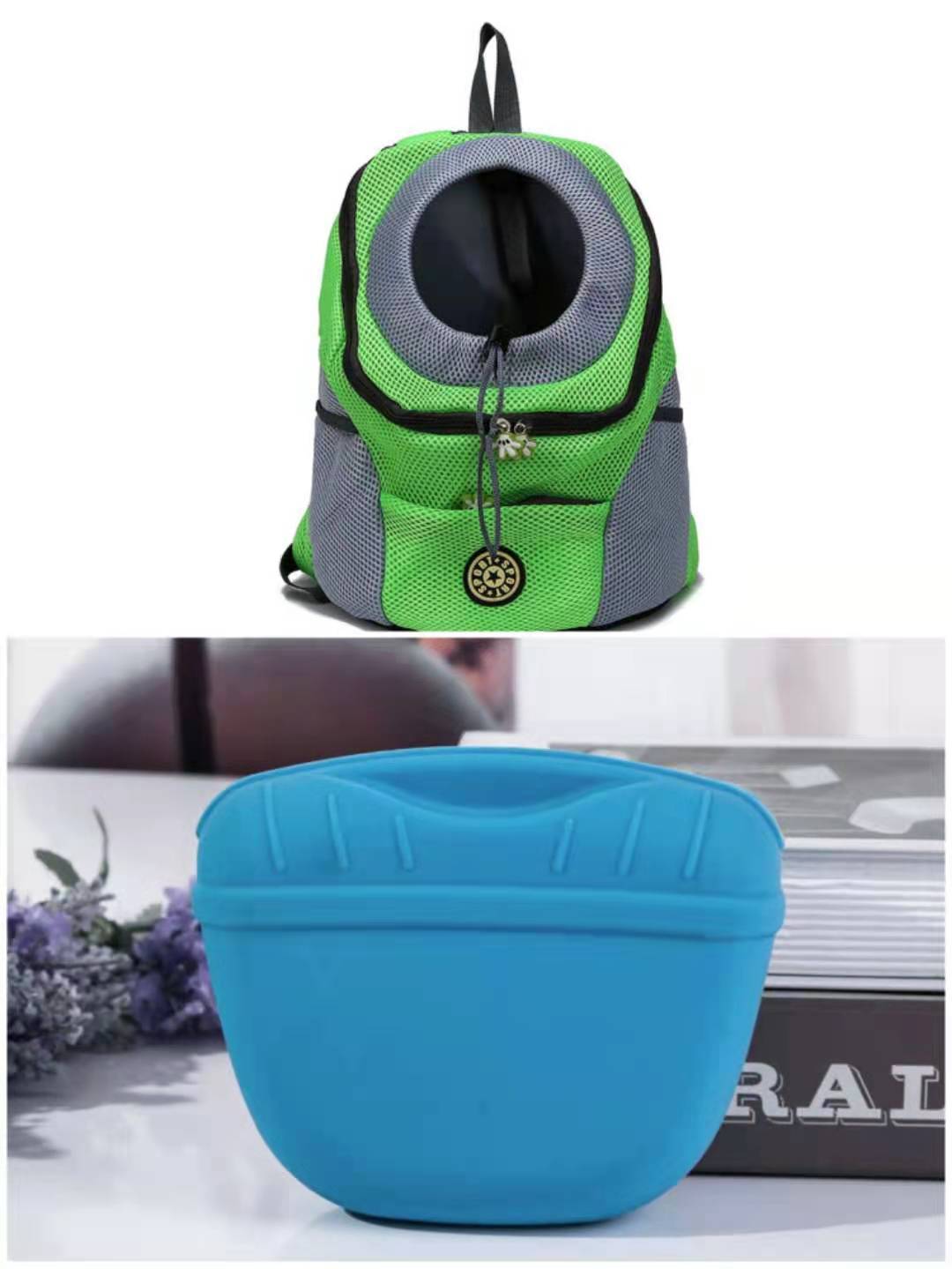 Portable Puppy Snack Bag Snack Bag Pet Training Bag With Clip Magnetic Closure Dog Snack Bag Silicone