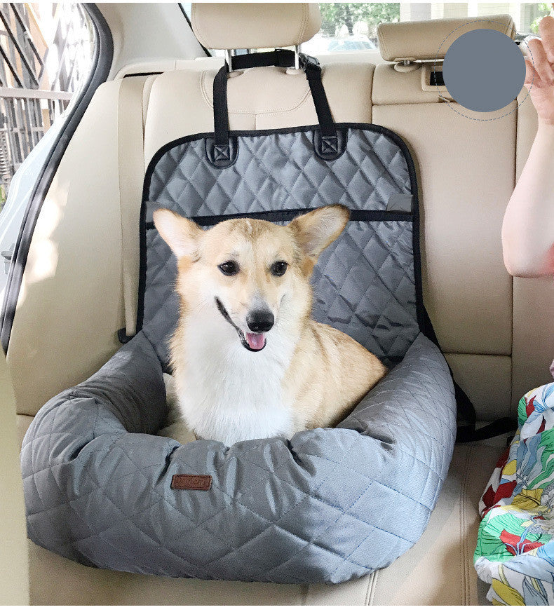 2-in-1 Dog Car Seat & Bed – Foldable, Waterproof & Comfortable