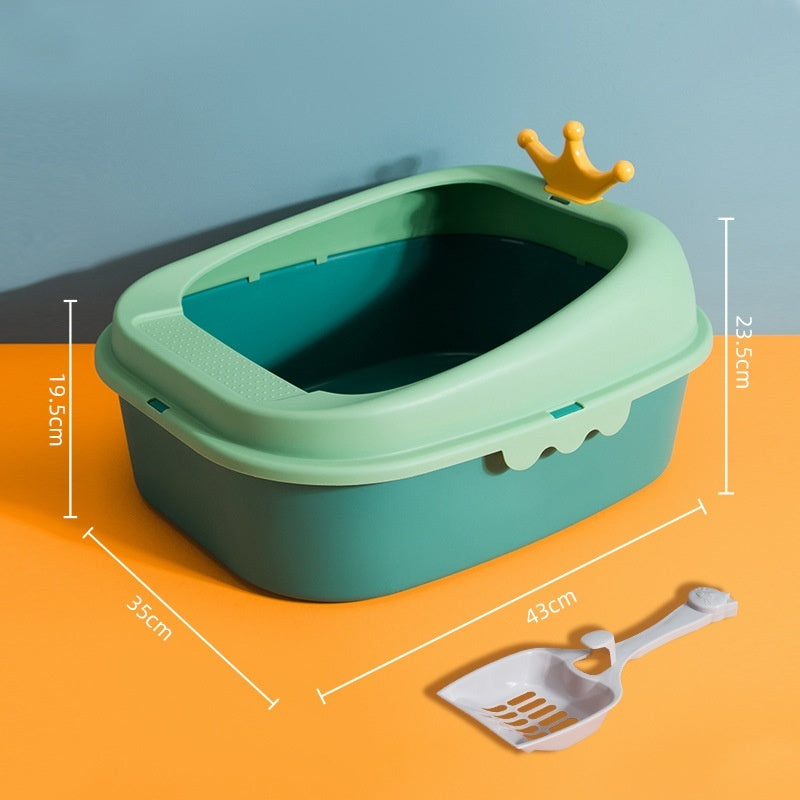 Crown Litter Box Oversized Full Semi-enclosed