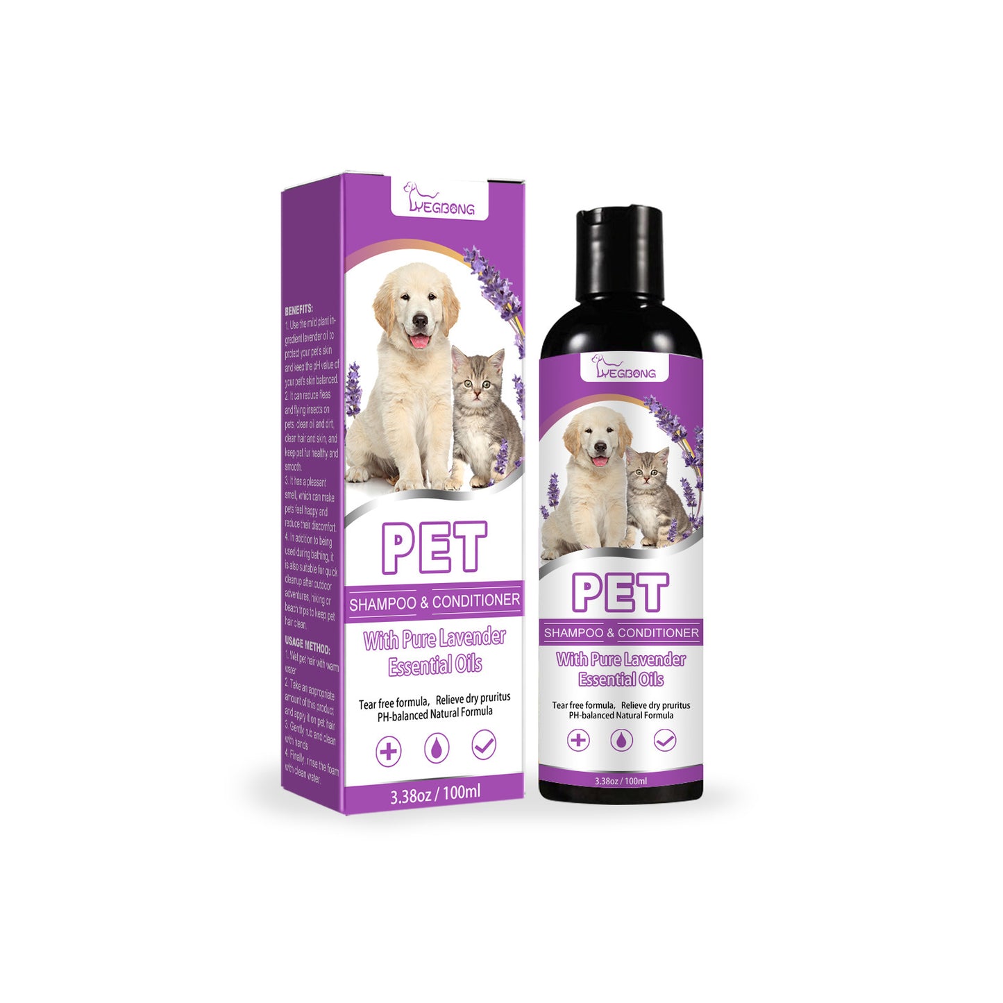 Pet Shampoo for Itchy Skin and Soft Fur