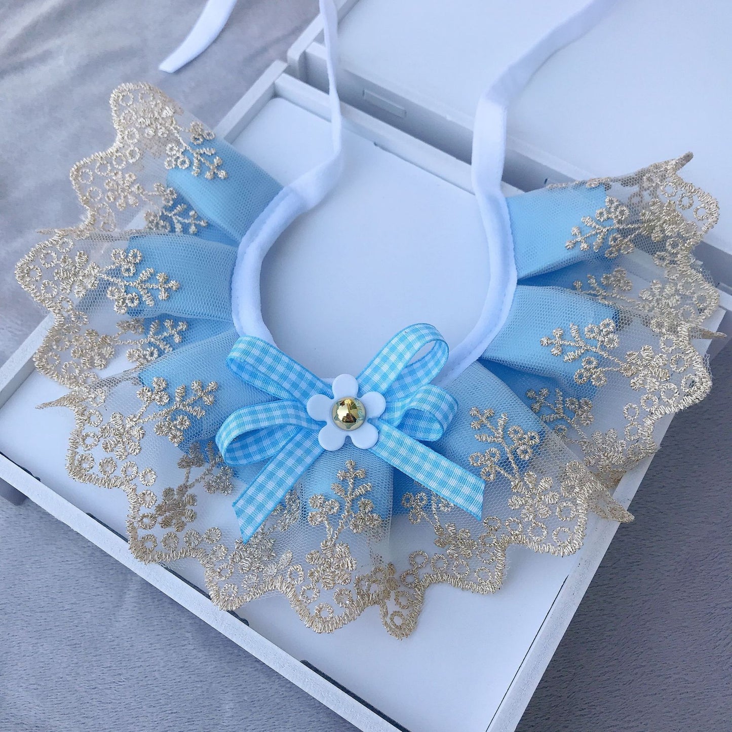 Pet Cat And Dog Lace Bib Saliva Scarf