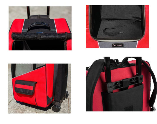 Small Pet Carrier Trolley Bag for Travel and Transport