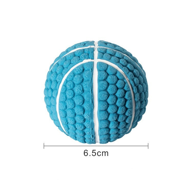 Rugby Tennis Dog Bite Sounding Ball Pet Toy