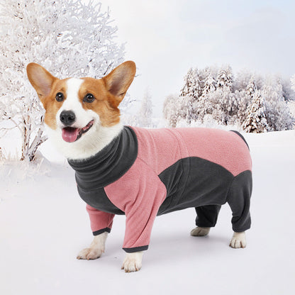 Thick Fleece Dog Coat Warm Winter Jacket for Cold Weather