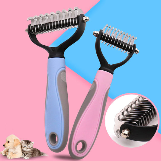 Stainless Steel Pet Grooming Brush for Hair Removal