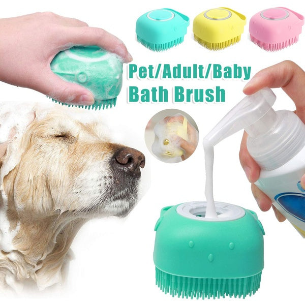 Silicone Bath Brush for Dogs And Cats