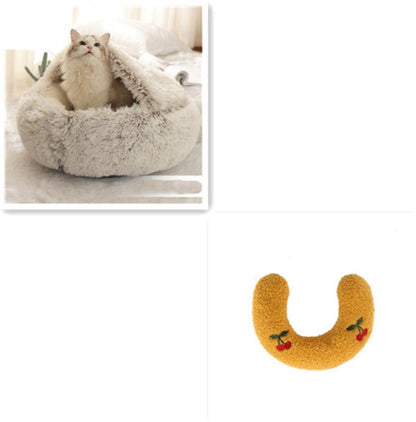 Cozy Cocoon Dog & Cat Pet Bed – Comfortable and Calming