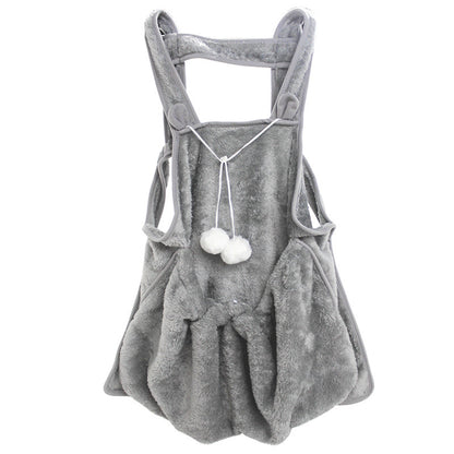 Pet Apron for Women Touch the Cat Small Dog Clothes Non-Stick Anti-Grab Coral Fleece Apron