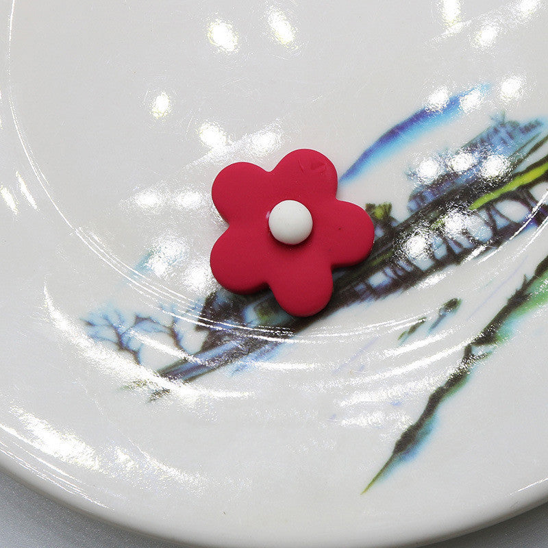 Fashion Personality Frosted Resin Five-petal Flower