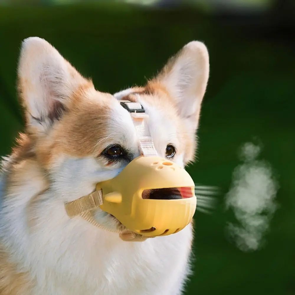 Portable Dog Muzzle Breathable Anti-Biting Dog Mouth Cover Adjustable Pet Basket Muzzles For Small Medium Pet Accessories