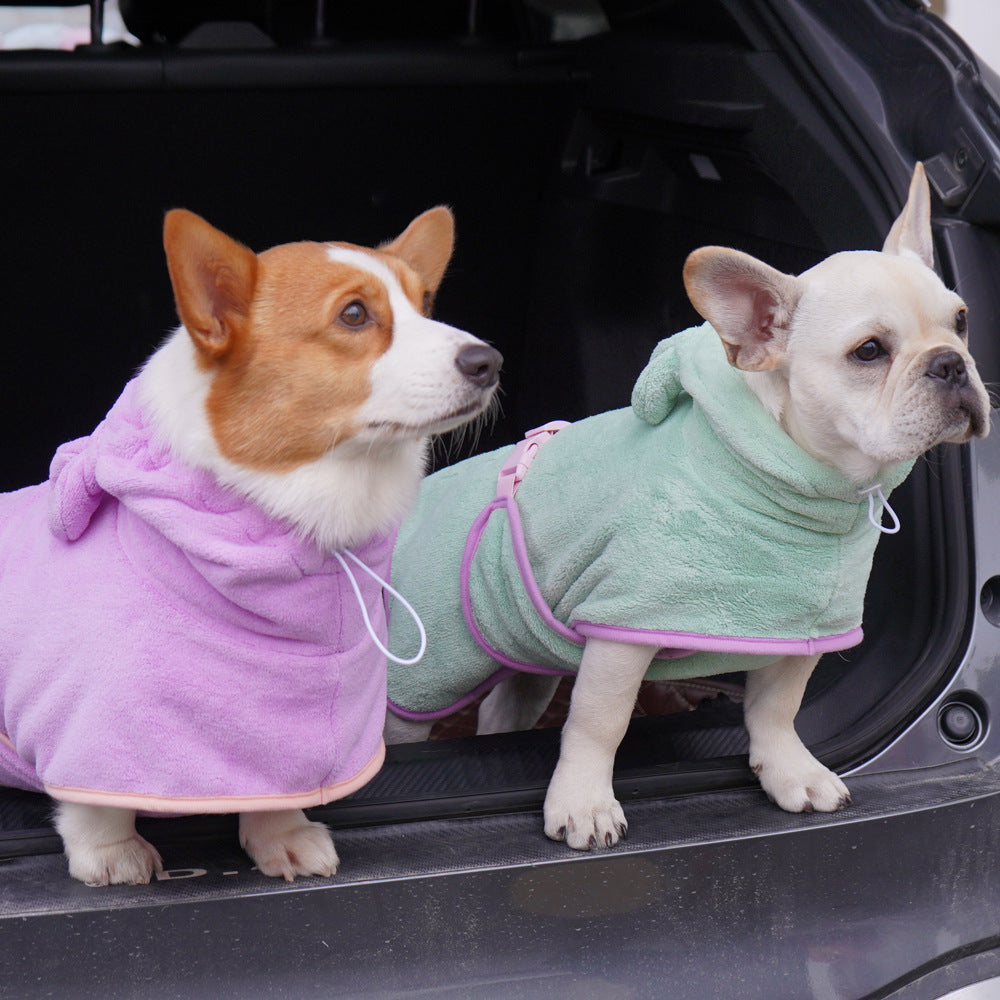 Super Absorbent Dog Bathrobe Towel for Fast Drying