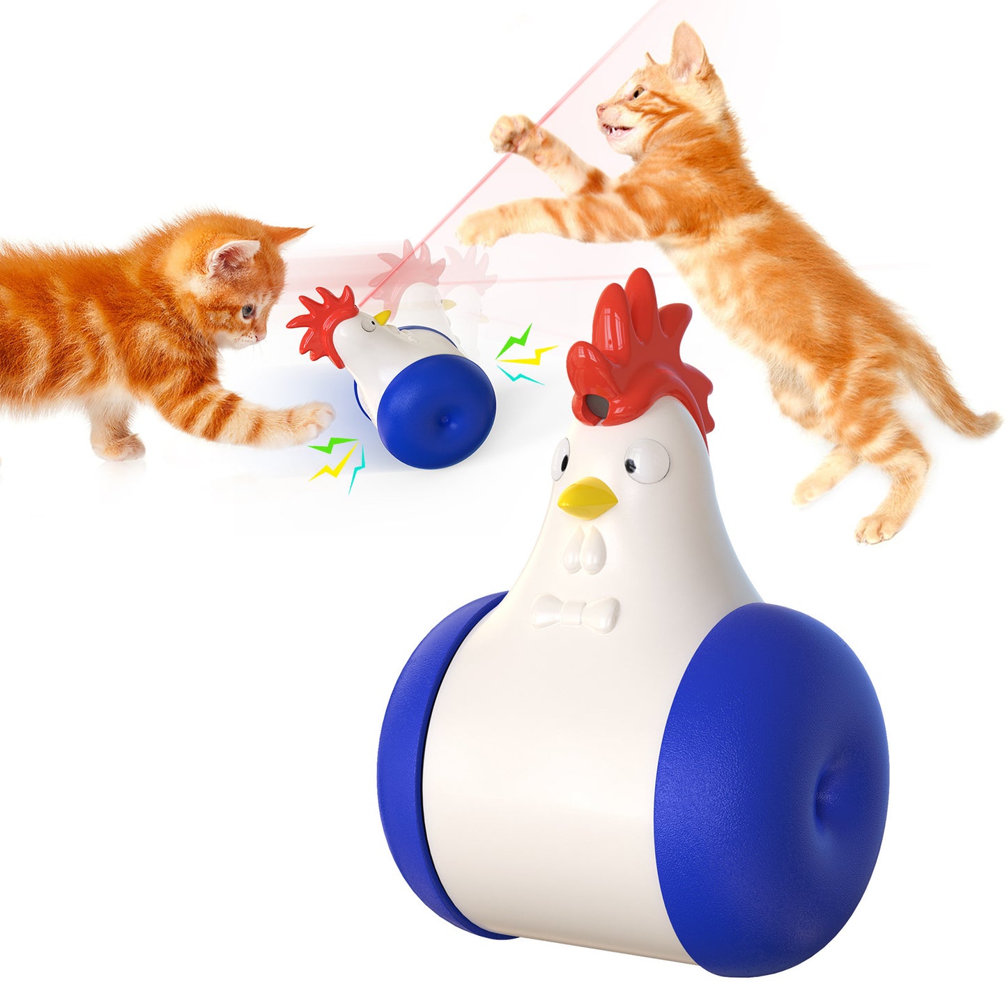 Pet Supplies New Sound-emitting Laser Electric Tumbler Cat Toy