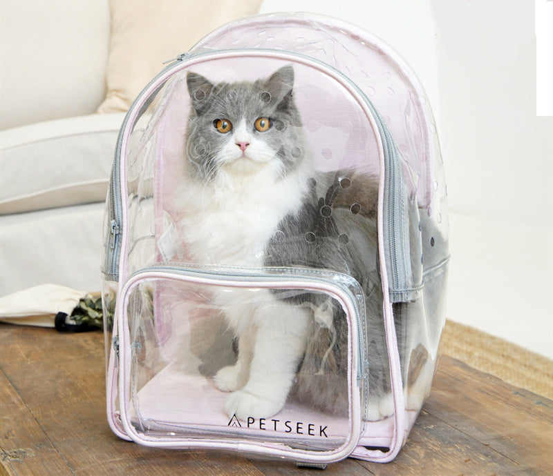 Transparent Portable Cat Walking Bag