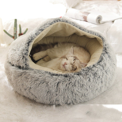 Cozy Cocoon Dog & Cat Pet Bed – Comfortable and Calming