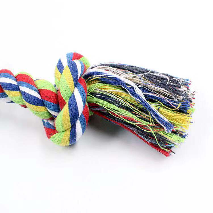 Double knot cotton rope knot dog toy