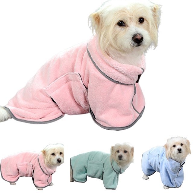 Quick Drying Pet Bathrobe Towel for Dogs And Cats