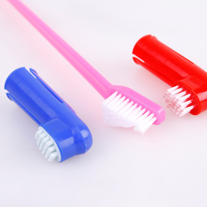 Dual Head Pet Toothbrush Set