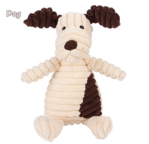 Vocal Animal Plush for Pet Dog Molar Teeth Cleaning Training