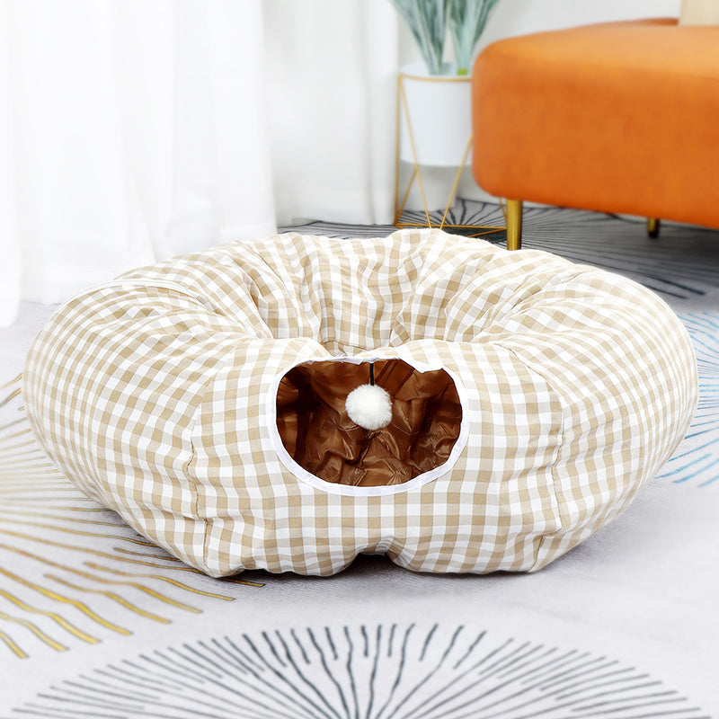 Donut Cat Nest Tunnel Four Seasons Universal Toy Maze