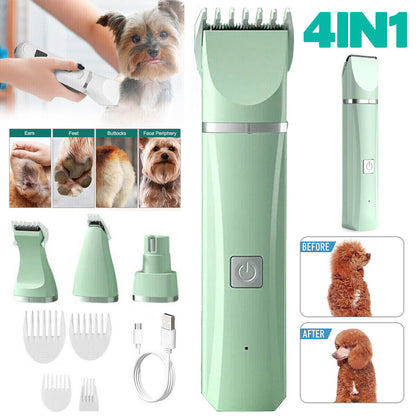 Cordless Pet Grooming Clippers with Multiple Attachments