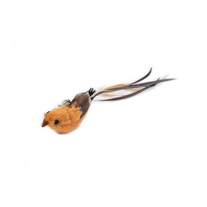Cat Teaser Stick Can Replace The Head Steel Wire Feather Pole Can Replace Toys