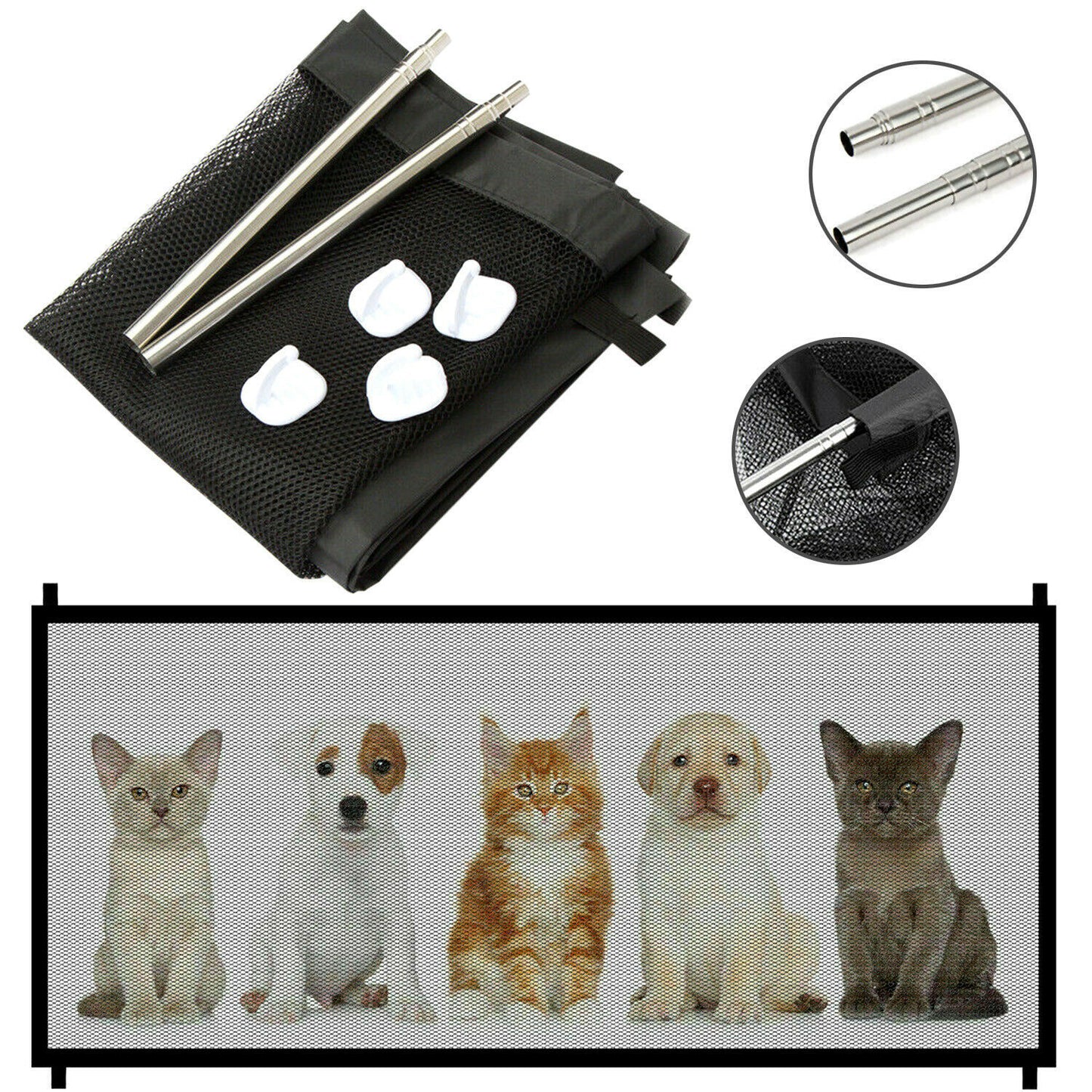 Portable Pet Safety Gate Mesh