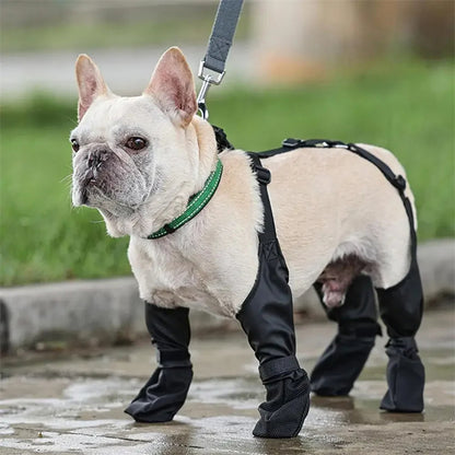 Waterproof Dog Shoes with Non-Slip Sole for Outdoor Walking