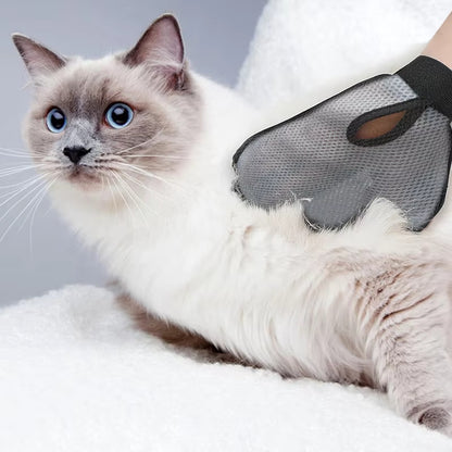 Cat & Dog Hair Removal Glove – Silicone Grooming & Bath Brush